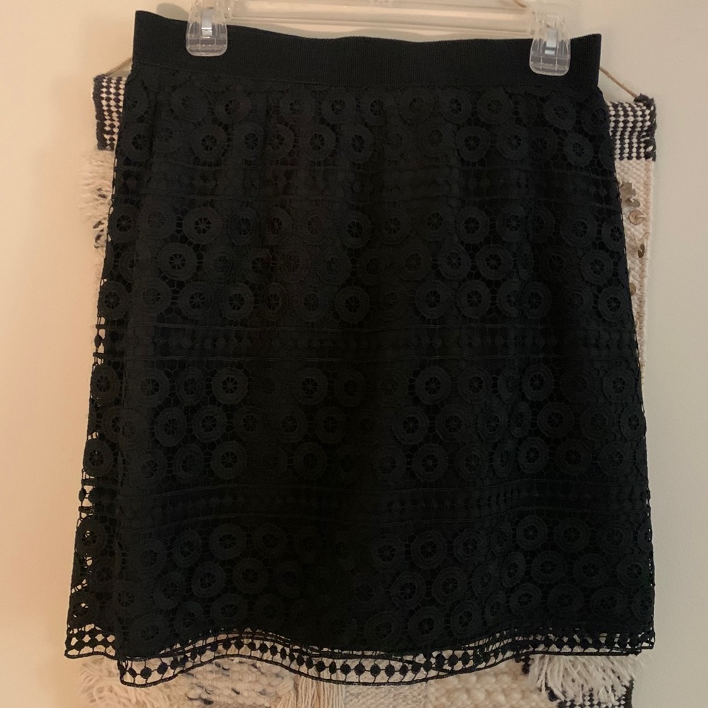 Loft Outlet black lace skirt